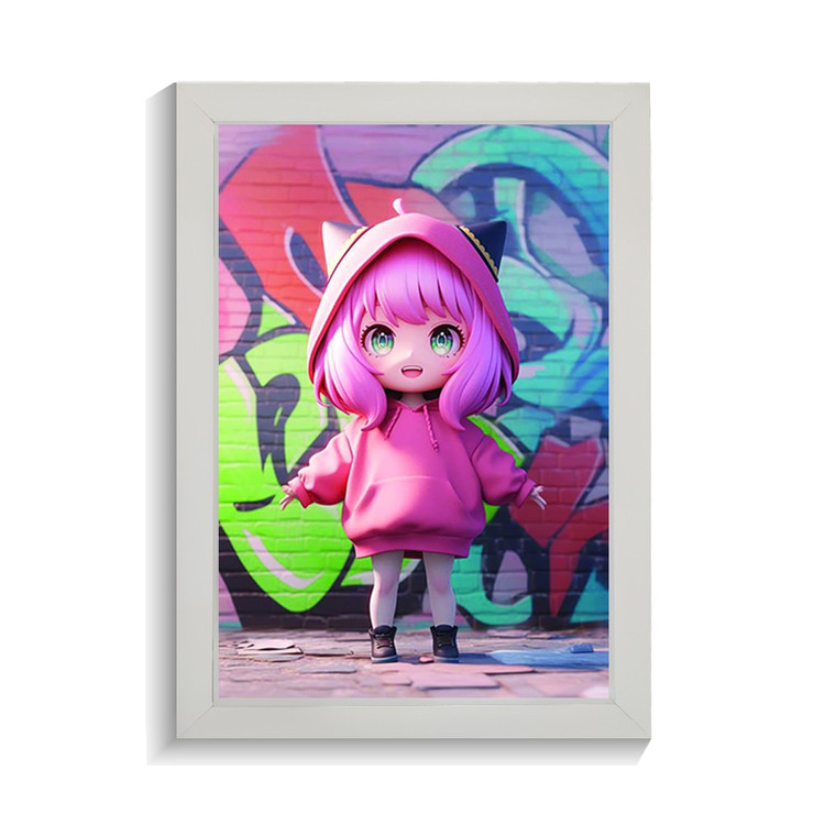 تابلو انیمه ای طرح ANIME GIRL کد PF-11045