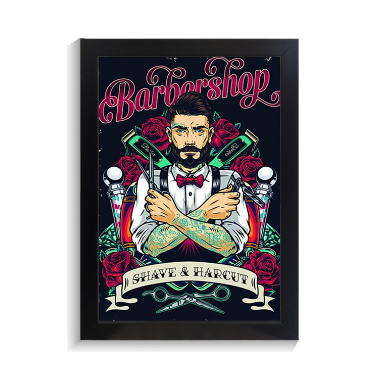 تابلو آرایشگاه طرح barbershop کد PF-29062