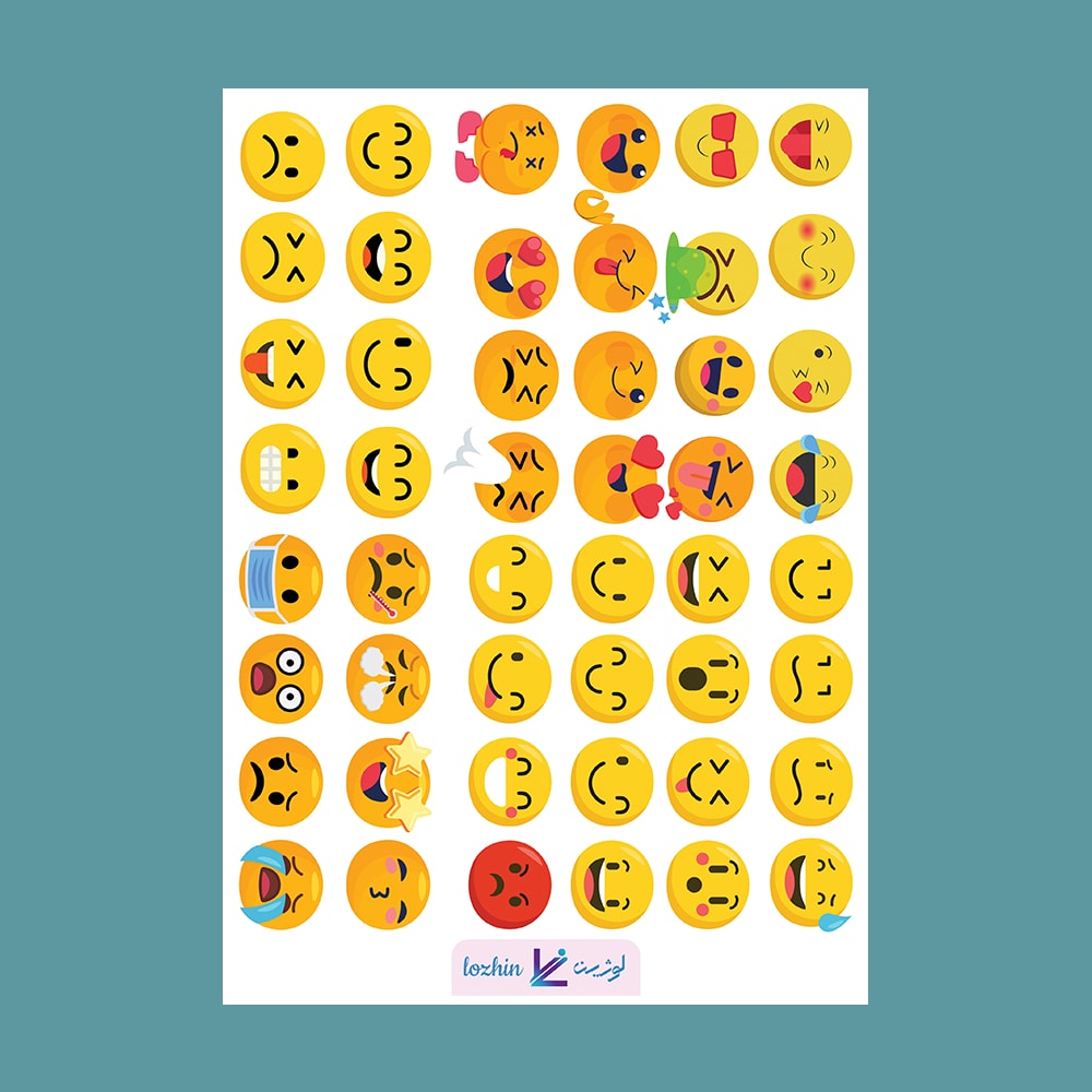 استیکر فانتزی طرح ایموجی کد STNC-21008 (بدون برش)