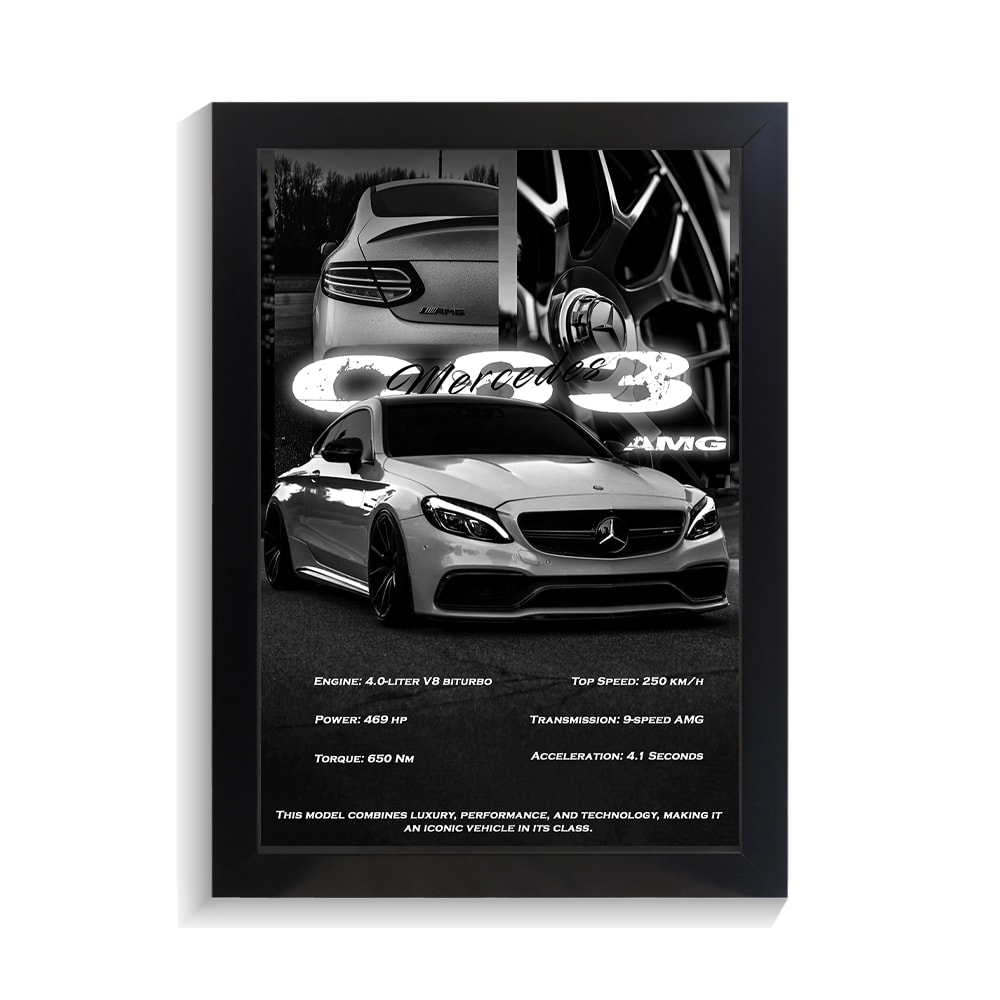 تابلو ماشین طرح بنز AMG C63 کد PF-23176