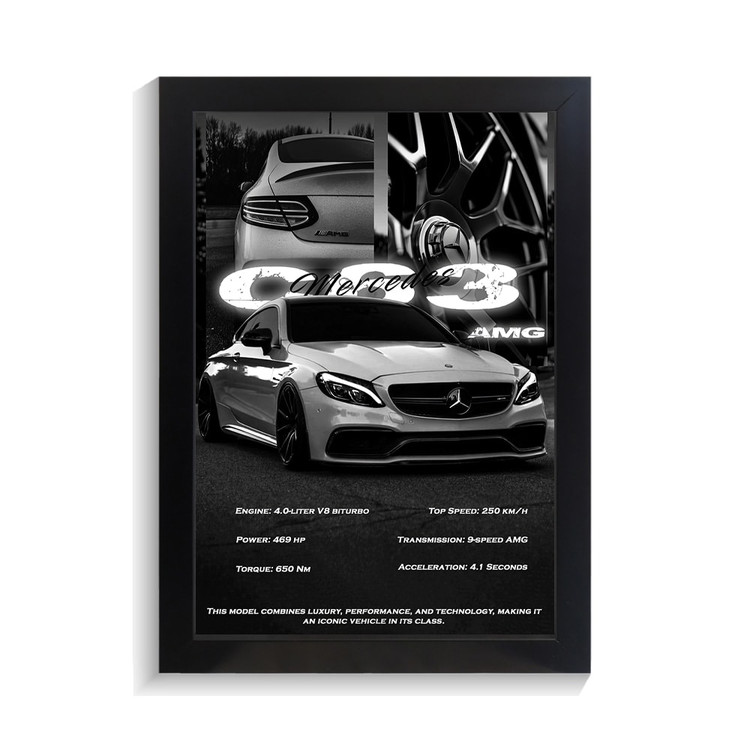 تابلو ماشین طرح بنز AMG C63 کد PF-23176
