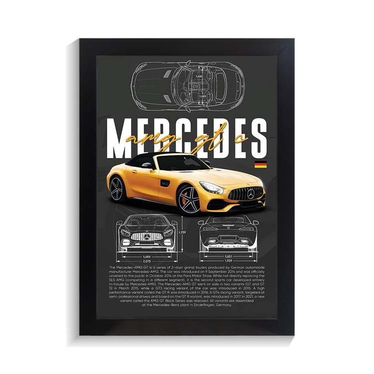 تابلو ماشین طرح بنز AMG GT C کد PF-23198