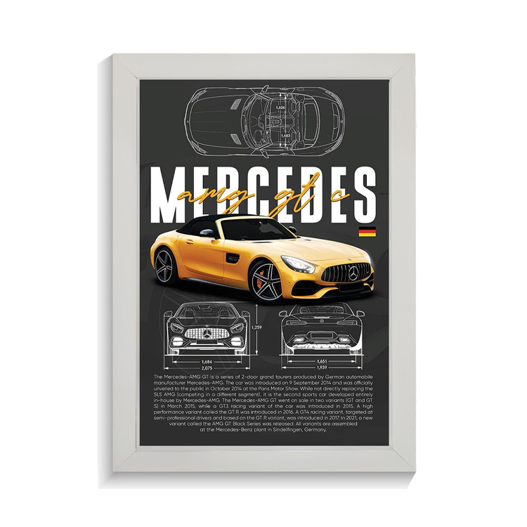 تابلو ماشین طرح بنز AMG GT C کد PF-23198