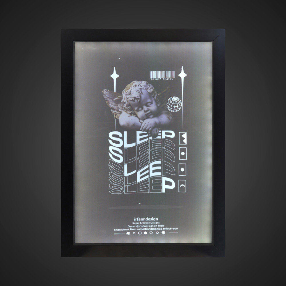 تابلو بک لایت فانتزی طرح SLEEP کد LPF-21039