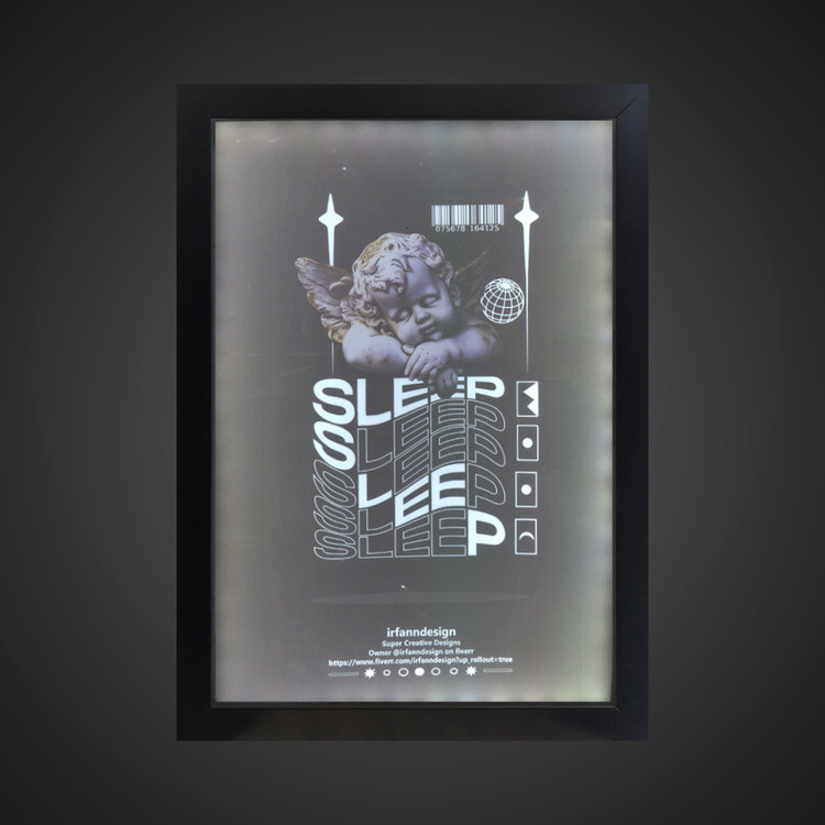 تابلو بک لایت فانتزی طرح SLEEP کد LPF-21039