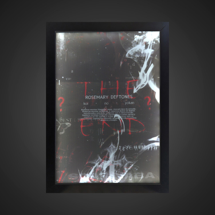 تابلو بک لایت فانتزی طرح THE END کد LPF-21023