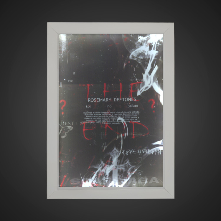 تابلو بک لایت فانتزی طرح THE END کد LPF-21023
