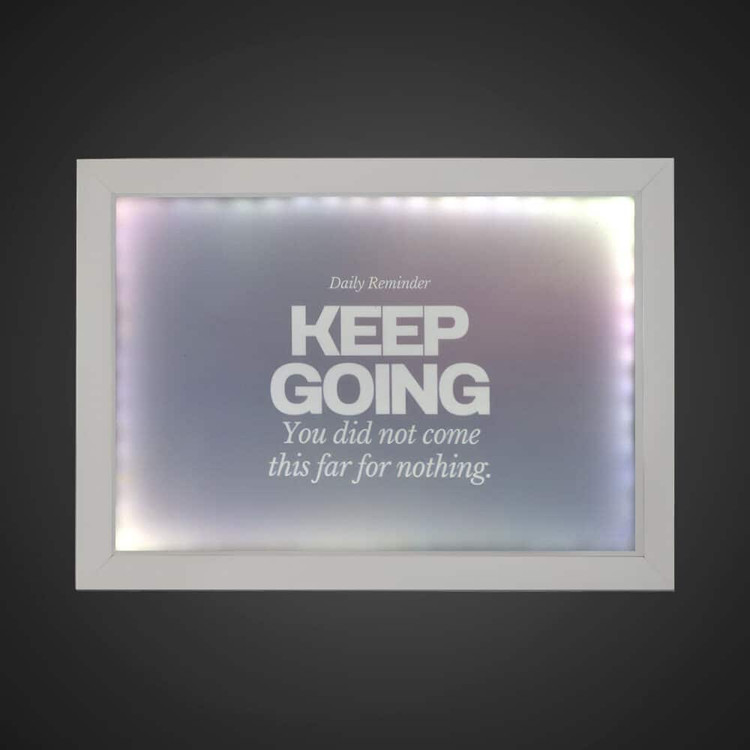 تابلو بک لایت انگیزشی طرح KEEP GOING کد LPF-13009