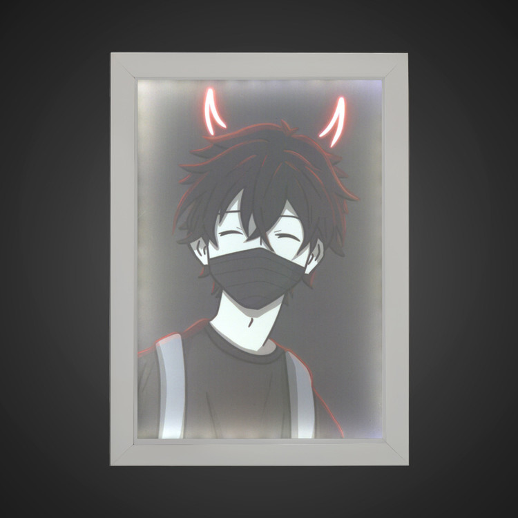 تابلو بک لایت پسرانه طرح EVIL BOY کد LPF-24003