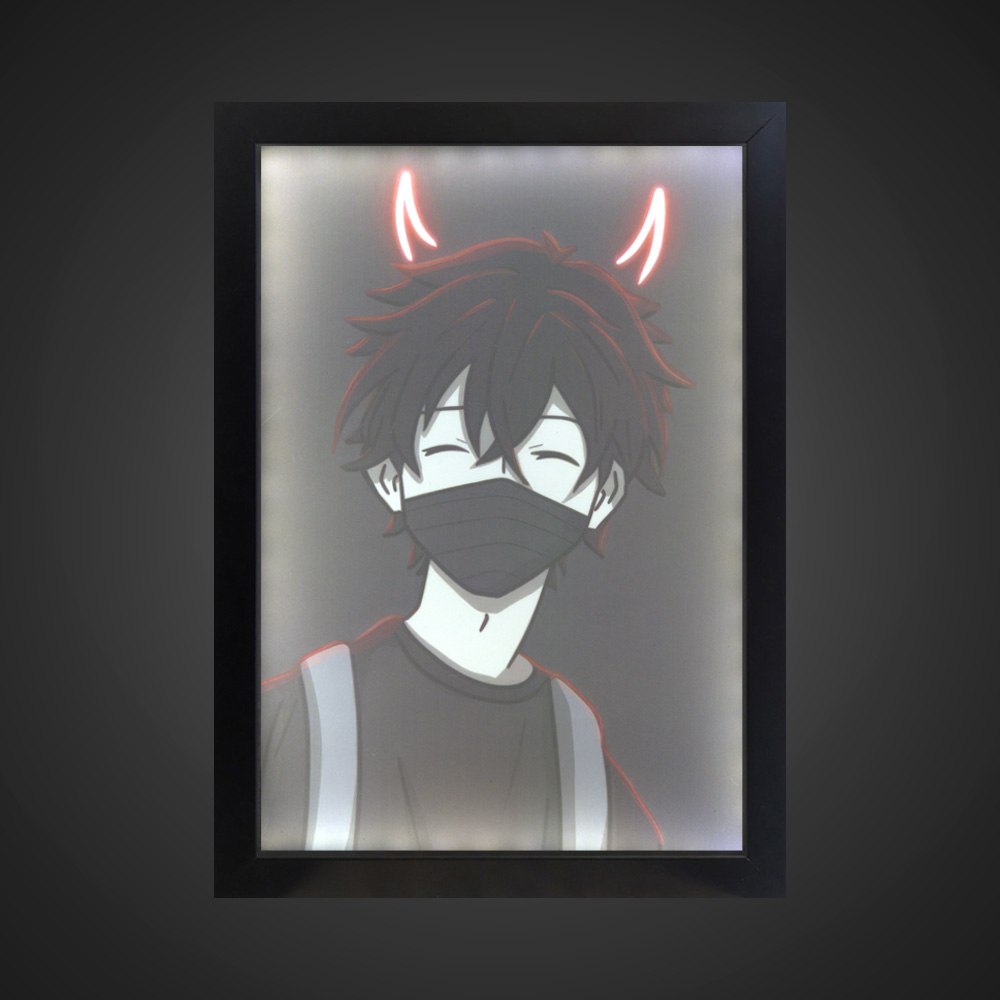 تابلو بک لایت پسرانه طرح EVIL BOY کد LPF-24003