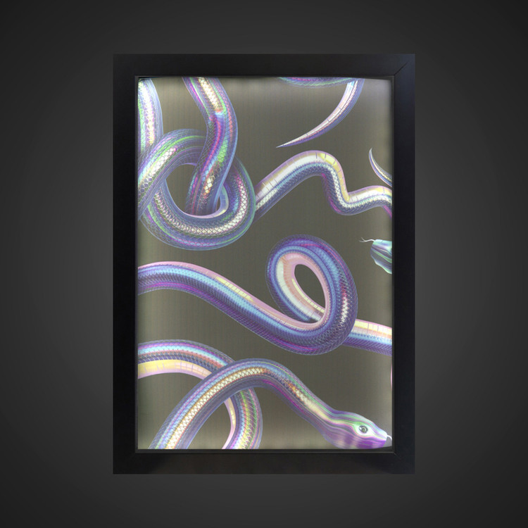 تابلو بک لایت حیوانات طرح مار کد LPF-19010