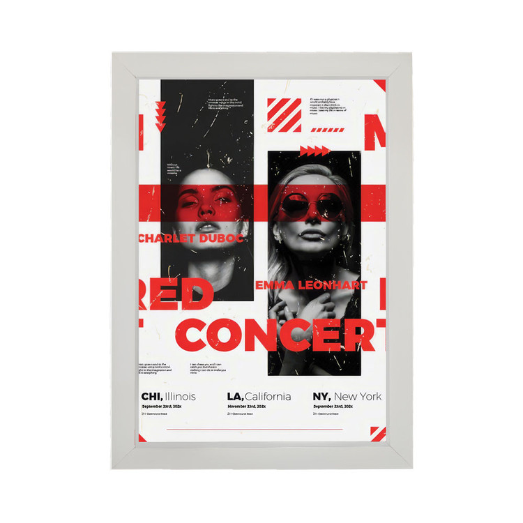 تابلو فیلم طرح RED CONCERT کد PF-12013