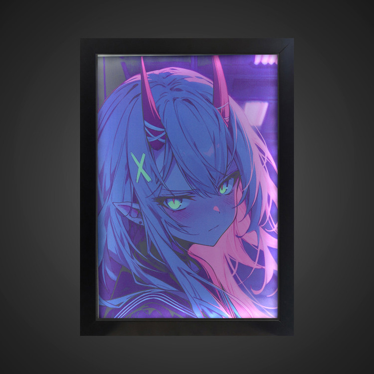 تابلو بک لایت انیمه ای طرح Anime girl کد LPF-11036