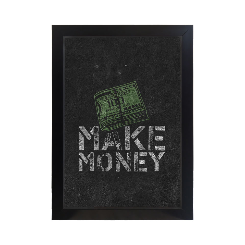 تابلو انگیزشی طرح MAKE MONEY کد PF-13015