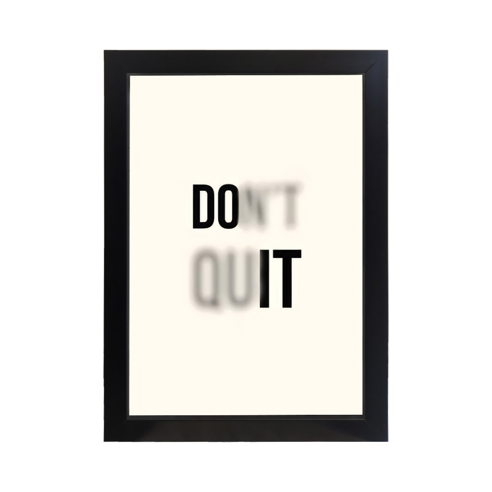 تابلو انگیزشی طرح DONT QUIT کد PF-13003