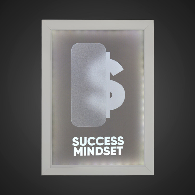 تابلو بک لایت انگیزشی طرح SUCCESS MINDSET کد LPF-13014