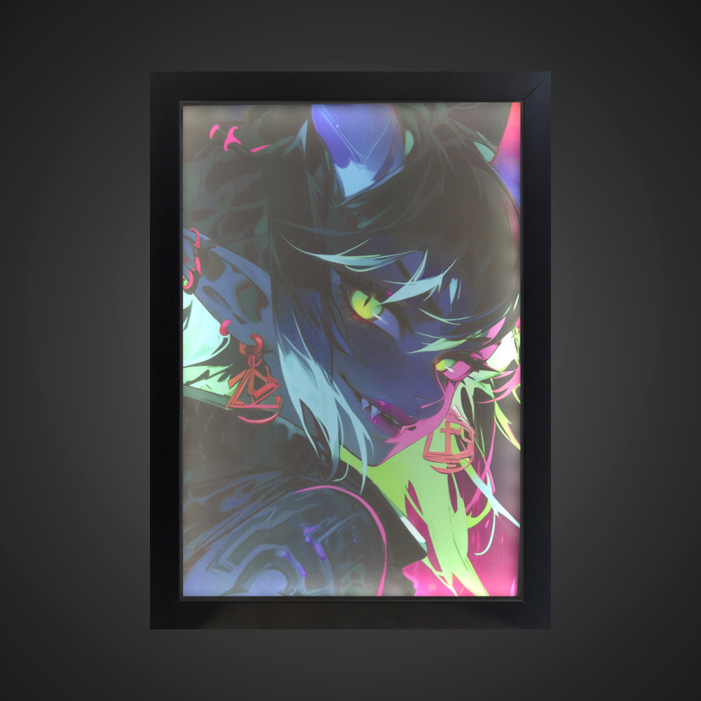تابلو بک لایت انیمه ای طرح Anime girl کد LPF-11033